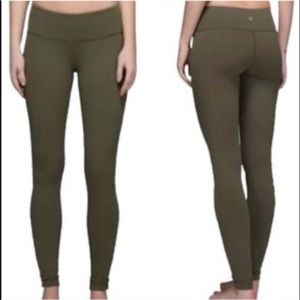Lululemon Wunder Under Olive Green Low-Rise Tight 28"
